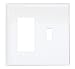 Double-Gang Midway Wall Plate 1 Decora-Style/1 Toggle (White)