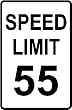 SPEED LIMIT 55 highway road drive NEW sign