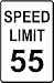 SPEED LIMIT 55 highway road drive NEW sign