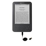 Retractable USB Cable for the Amazon Kindle Latest Generation ( Wi-Fi Free 3G 6in. 9.7in. ) with Power Hot Sync and Charge capabilities - uses Gomadic TipExchange Technology
