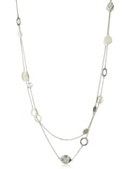 Kenneth Cole New York Silver-Tone Circle Long Illusion Necklace