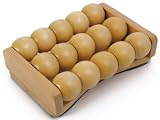 Wooden Foot Massager with roller balls