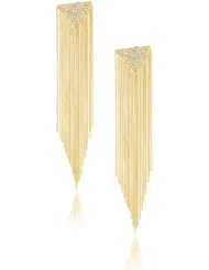 Joanna Laura Constantine "Americana" Cubic Zirconia Fringe Earrings