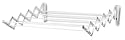 Polder 36101C Wall-Mount Accordion-Style 24-Inch Clothes Dryer, White