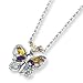Sterling Silver and 14K Citrine Amethyst and Blue title=