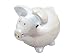 Kitchen & Housewares : Present Time Money bank ceramic bling height 21cm Silver