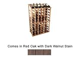 Wine Cellar Innovations Designer Series Collection Red Oak with Dark Walnut Stain Half Height with Display 42x27x13-in.