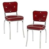 Lucy Diner Chair - Set of 2 (Red)