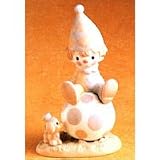 Precious Moments Lord Keep Me on the Ball Porcelain Figurine