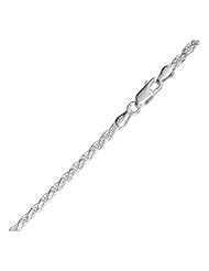 Sterling Silver 060 Solid Diamond-cut Rope Chain (2.5mm)
