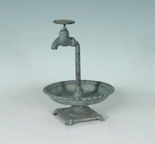 Cast Iron Bird Feeder Faucet Motif