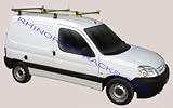 VAUXHALL CORSA COMBO (94>) Rhino Roof Rack 3 Bar System Using 126cm Bars With End Loops