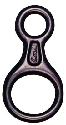 Descending/Belaying/Climbing/Rappeling Black Figure 8 Aluminum Ring