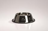 Stainless Steel Spaniel Dog Bowl with Embossed Paws (PP)(0653704)