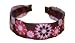 Three Chickadees Pink Brown Flower Power Wide Headband -- A Great Fall Accessory!