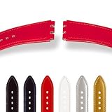 HIRSCH Grace M, Patent Leather, 78 Gold, 17 mm, for Swatch Gents