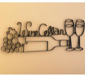 Wine Cellar Metal Wall Art