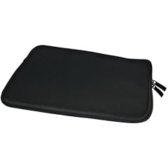 Original Trendline24 Pouch Case (schwarz) für Netbook DELL Mini 9 / Mini 10 / Mini 12 und kompatible -inkl. Trendline24 Lanyard