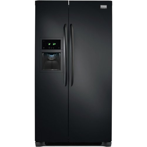 Frigidaire FGHC2335LE Gallery 22.6 Cu. Ft. Counter-Depth Side-by-Side Refrigerator - Ebony Black