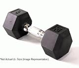 CAP Barbell 80 lb. Rubber Hex Dumbbell - Single