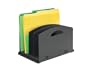 MMF Industries Vertical Four-Compartment Steel File Organizer with Punch Out Handle (29304)