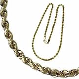 14Kt. Yellow Gold. Mens Gold Rope Chain