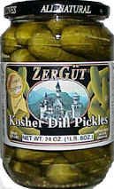Kosher Dill Pickles (zergut) 24oz