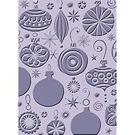 Cuttlebug A2 Embossing Folder: Christmas Ornaments