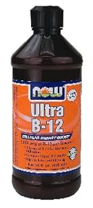 NOW Foods - Ultra B-12 Liquid Cellular Energy Boost 5000 mcg. - 16 oz. ( Multi-Pack)