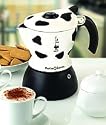 Bialetti 2-Cup Mukka Express Stovetop Cappuccino Maker - Cow Print