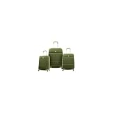 Caribbean Joe Bermuda Molded EVA Shell 3-Piece Luggage Set