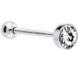 Crystal 7mm Austrian Crystal Barbell Tongue Ring