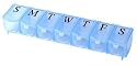 Apex 7-Day Pill Organizer, Ultra Bubble-Lok, 1 organizer (Pack of 2)