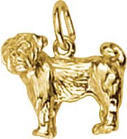 Dog: Pug Charm by Rembrandt Charms