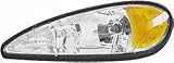 99-05 PONTIAC GRAND AM HEADLIGHT LH (DRIVER SIDE) (1999 99 2000 00 2001 01 2002 02 2003 03 2004 04 2...