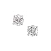 Refined Platinum Stud Diamond Earrings