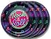 ROCK & ROLL PAPER PLATES (8 per pack)