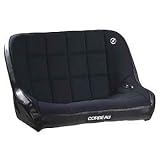 Corbeau 63402B BLACK VINYL W/ CLOTH Baja SS Bench Seat