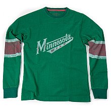 NHL Men's Minnesota Wild Stanley Long Sleeve Sueded Jersey Knit Tee (Dark Green, Large)