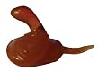 Miniature snake - handcarved semi precious agate stone