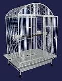 Brand New Parrot Bird Wrought Iron Cage Dome-Top 40x30x69-WI40WHTR