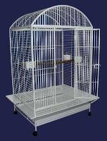 Brand New Parrot Bird Wrought Iron Cage Dome-Top With Wheels 40x30x69