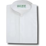 Men's Banded Collar Dress Shirt