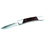 Buck Mini Protege Knife Black Rubber Handle, Black Sheath Blade 3 1/2 With Small Gut Hook,