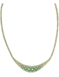 Effy Jewlery Gemma Emerald and Diamond Necklace, 2.41 TCW