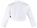 Lilax Baby Girls' Knit Long Sleeve One Button Closure Bolero Shrug 6-9 Months White