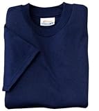 Hanes Heavyweight 50/50 - Youth 50/50 Cotton/Poly T-Shirt Navy-XL