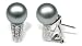 18K white gold Eunice Silver Tahitian cultured pearl and diamond earring
