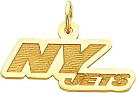 14K Gold NFL New York Jets Charm