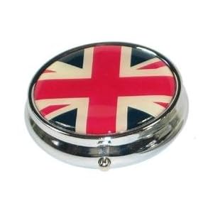 Miroir de sac à main avec le drapeau anglais